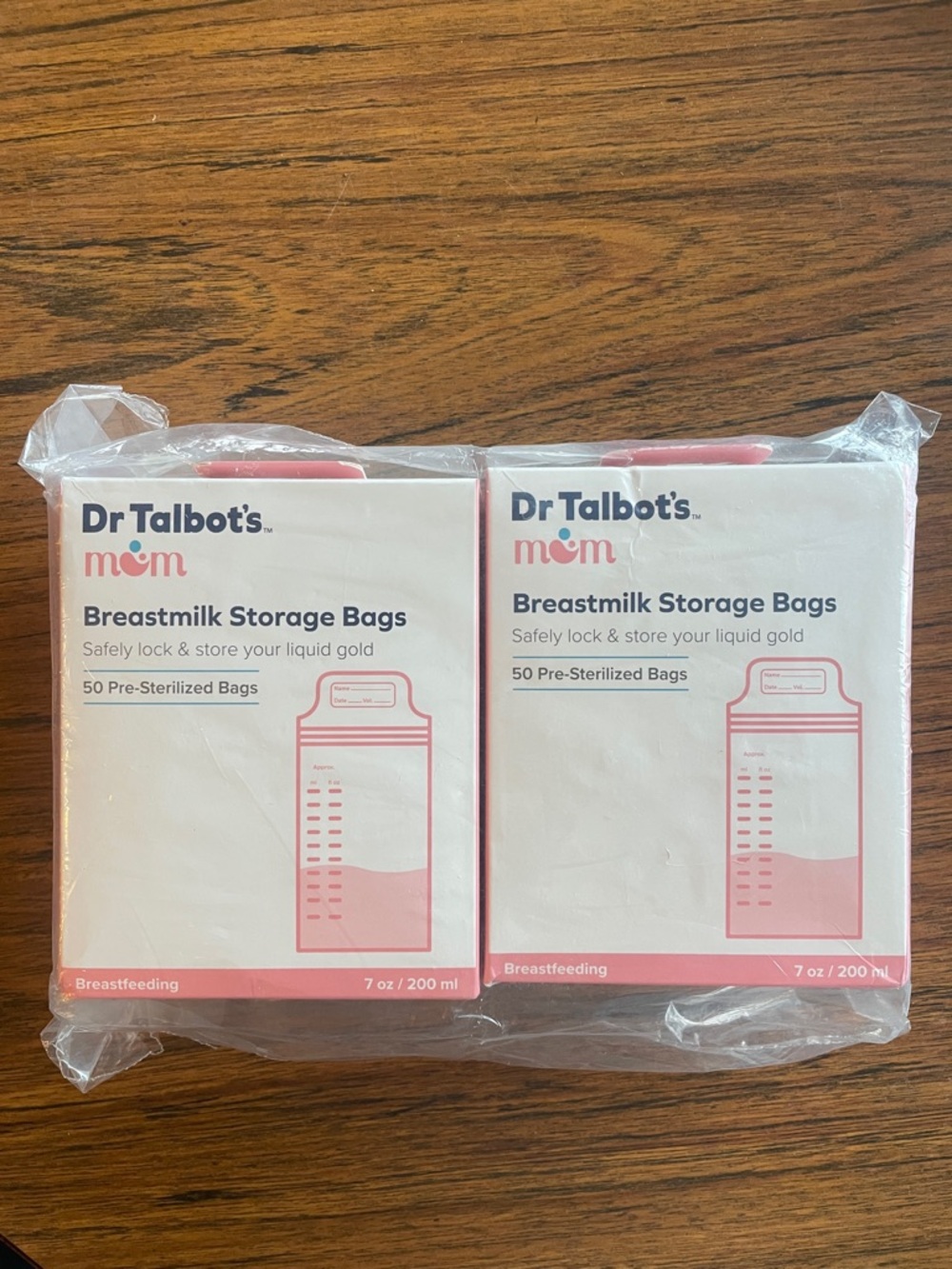 Dr. Talbot's Mom Pink Breastmilk Storage Bags - 7 oz, 50 Count